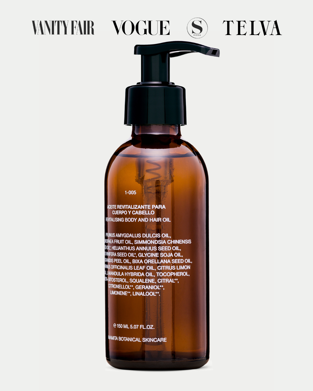 1-005 REVITALISING OIL FOR BODY AND HAIR