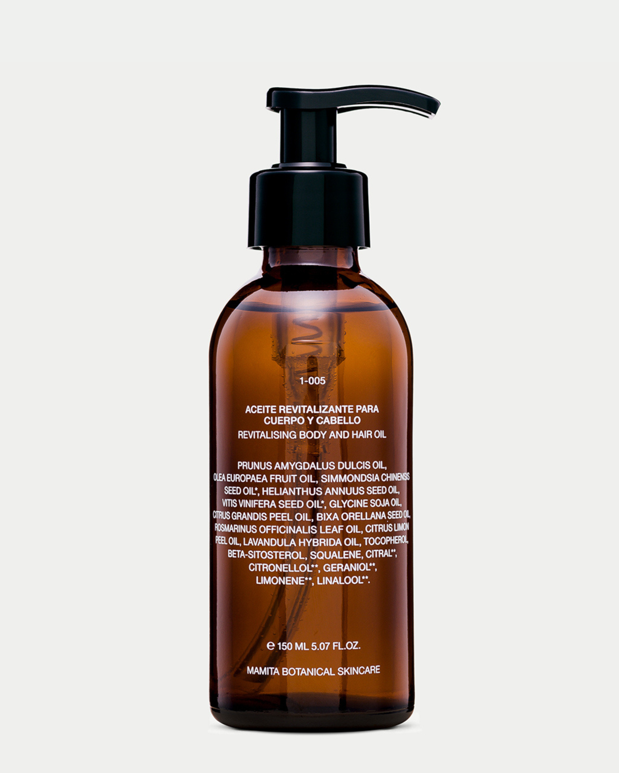 1-005 ACEITE REVITALIZANTE PARA CUERPO Y CABELLO