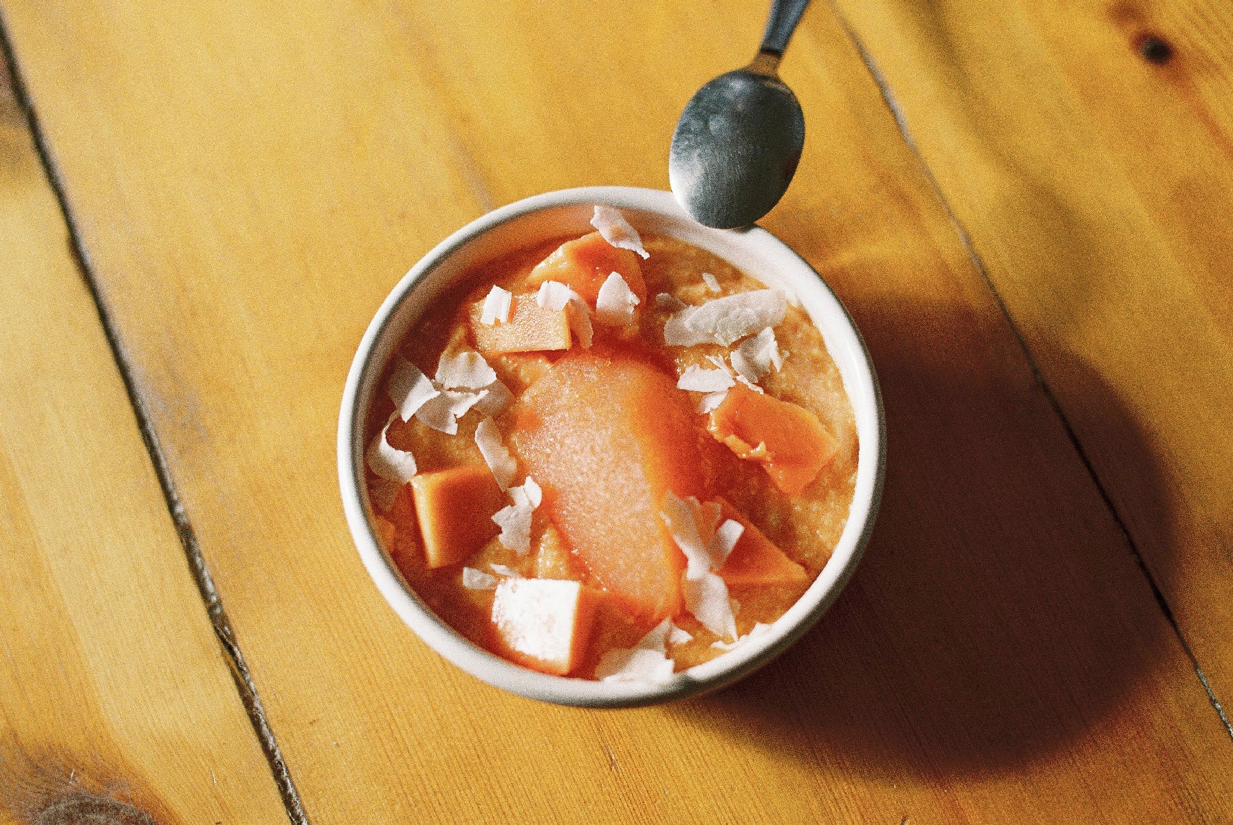 receta yogur papaya y anacardos